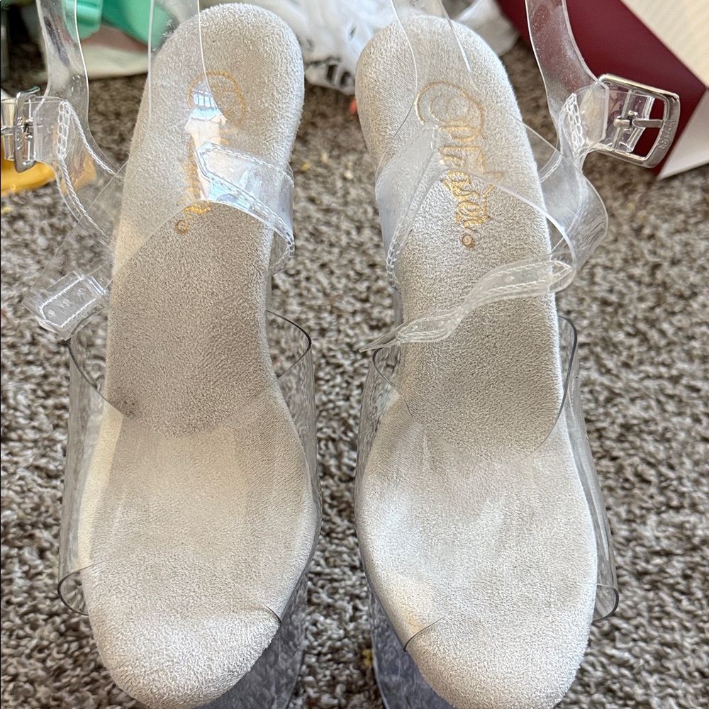 Clear Platform Heels